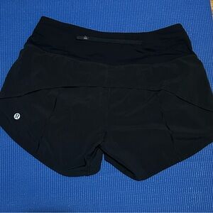 Lululemon Black Speed Up Athletic Shorts